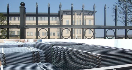 Security Fencing with Pressed Spear Top